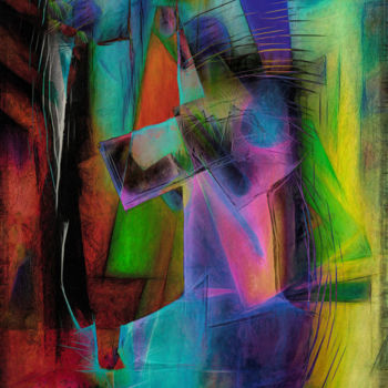Digitale Kunst mit dem Titel "Drift" von Neil Hemsley, Original-Kunstwerk, Digitale Malerei