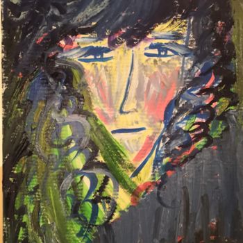 Картина под названием "young pushkin" - Михаил Орлов, Подлинное произведение искусства, Масло