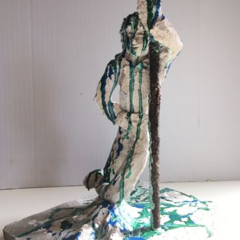 Sculpture titled "Aqua man" by Kunstimkuhstall, Original Artwork, Concrete