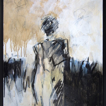 Peinture intitulée "Figure By The Bay" par Barry Masteller, Œuvre d'art originale, Acrylique