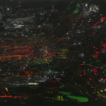 Malerei mit dem Titel "Galaxy" von Ralph Wagner, Original-Kunstwerk, Acryl