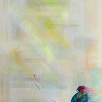 Peinture intitulée "The Time (Quetzal №…" par J Stix, Œuvre d'art originale, Acrylique