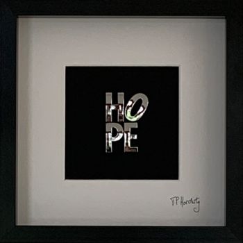Peinture intitulée "Hope" par Tp Hardisty, Œuvre d'art originale, Collages