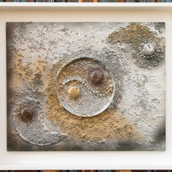 Collages titled "Garbuglio Galattico" by Beatrice Roman, Original Artwork, Collages