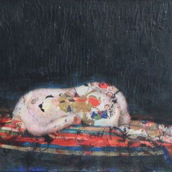 Картина под названием "waking dreams" - Şerif Sümer, Подлинное произведение искусства, Пигменты Установлен на Деревянная рам…