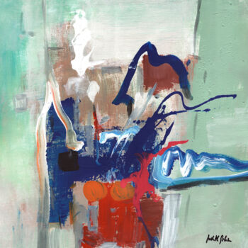 Painting titled "Maybe" by Judith Galiza, Original Artwork, Acrylic Mounted on Cardboard