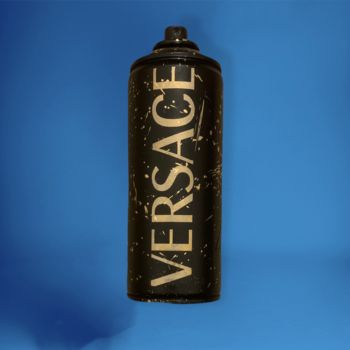 Sculpture intitulée "Bombe Versace" par Walid Sahraoui (Wally), Œuvre d'art originale, Acrylique