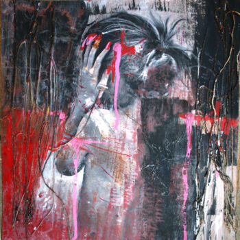 Pittura intitolato "Non sento" da Inframmenti, Opera d'arte originale, Acrilico