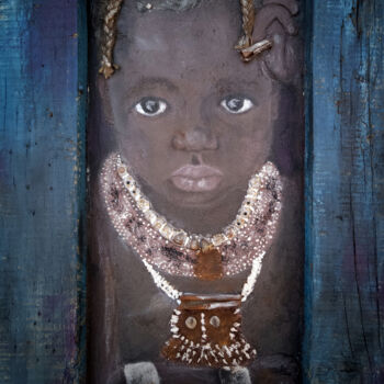 Картина под названием "Original Mixed Medi…" - Inga Golli, Подлинное произведение искусства, Акрил Установлен на Деревянная…
