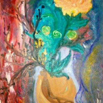 Картина под названием "Мантия для императо…" - Инга Курганская, Подлинное произведение искусства, Масло