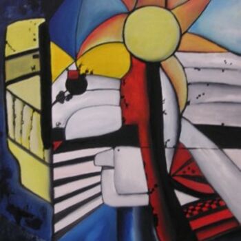 Painting titled "der Sonne entgegen" by Ingemalt, Original Artwork, Oil