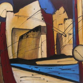 Malerei mit dem Titel "sailing III" von Ingemalt, Original-Kunstwerk, Öl