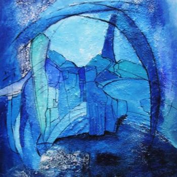 Malerei mit dem Titel "blue passion II" von Ingemalt, Original-Kunstwerk