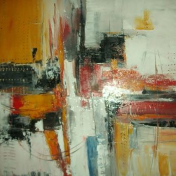 Painting titled "rush hour" by Ingemalt, Original Artwork, Oil