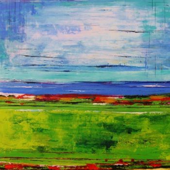 Malerei mit dem Titel "hinter dem Horizont" von Ingemalt, Original-Kunstwerk, Öl