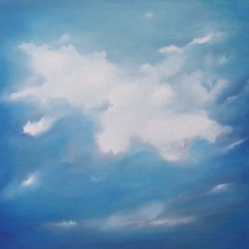 Pintura intitulada "mit den Wolken" por Ingemalt, Obras de arte originais, Óleo