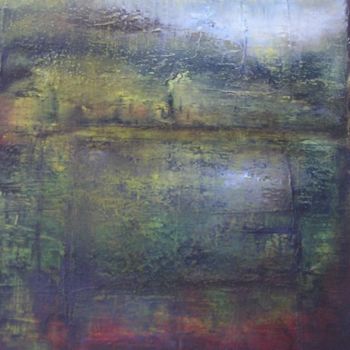 Malerei mit dem Titel "Baum am See" von Ingemalt, Original-Kunstwerk, Öl