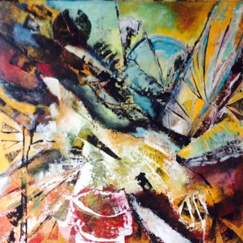 Pintura intitulada "Turbulence" por Ingemalt, Obras de arte originais, Acrílico