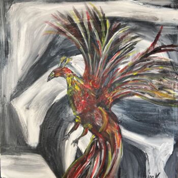Peinture intitulée "Phoenix 2" par Ingo Müller, Œuvre d'art originale, Acrylique