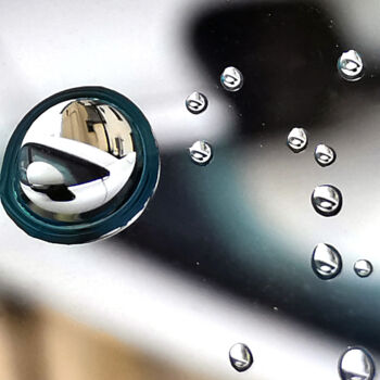 Fotografie mit dem Titel "Car Mirror" von Ingrid Blaurock, Original-Kunstwerk, Digitale Fotografie