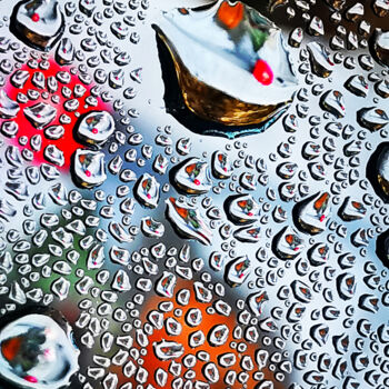 Photography titled "Raindrops Compositi…" by Ingrid Blaurock, Original Artwork, Digital Photography