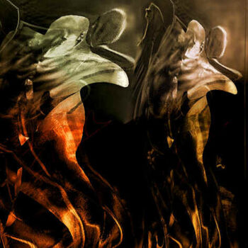 Arts numériques intitulée "Disco Devils" par Ingrid Dohle Kamerbeek, Œuvre d'art originale