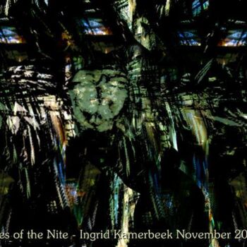 Digital Arts titled "Faces of the Nite" by Ingrid Dohle Kamerbeek, Original Artwork