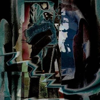 「Alien in my Living…」というタイトルのデジタルアーツ Ingrid Dohle Kamerbeekによって, オリジナルのアートワーク