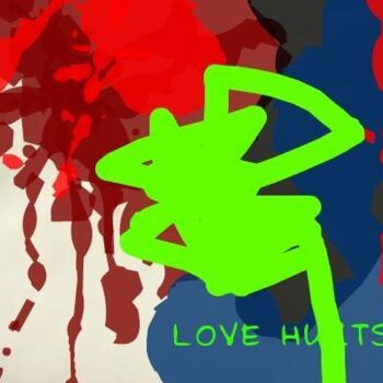 Digital Arts titled "Love Hurts" by Ingrid Dohle Kamerbeek, Original Artwork
