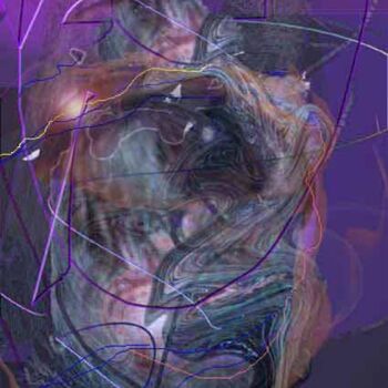 Цифровое искусство под названием "Dragon Sees" - Ingrid Dohle Kamerbeek, Подлинное произведение искусства