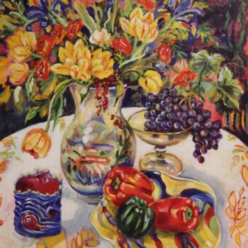 Painting titled "My Favorite Objects" by Ingrid Dohm, Original Artwork, Oil