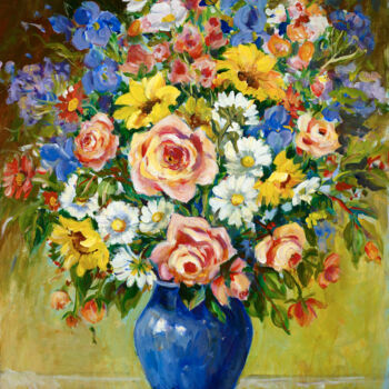 제목이 "The Blue Vase"인 미술작품 Ingrid Dohm로, 원작, 아크릴