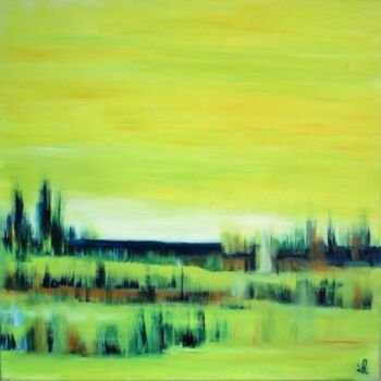제목이 "Landschaft um Pila"인 미술작품 Ingrid Knaus로, 원작, 기름