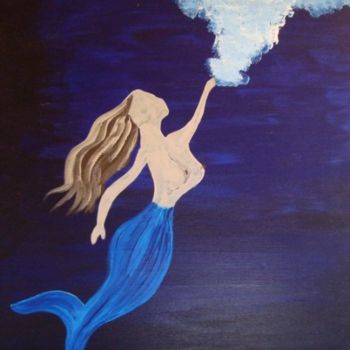 Ζωγραφική με τίτλο "The Siren 2012" από Idd, Αυθεντικά έργα τέχνης