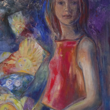Картина под названием "Intrication" - Ingrid Johann, Подлинное произведение искусства, Масло