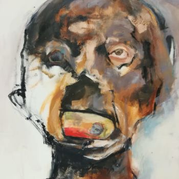 Schilderij getiteld "salampasu" door Ingrid Joris, Origineel Kunstwerk, Olie