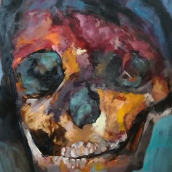 Painting titled "mummie de los condo…" by Ingrid Joris, Original Artwork, Oil