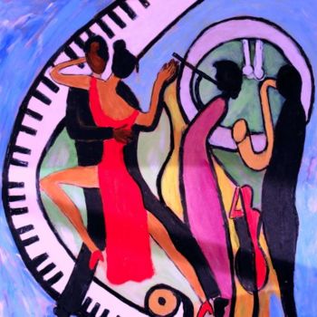 Painting titled "Tango 1" by Ingrid Ohayon, Original Artwork