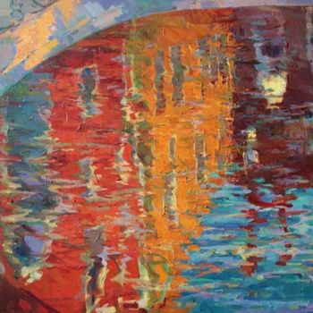 Картина под названием "Зеркало Венеции." - Igor Mirgorod, Подлинное произведение искусства, Масло