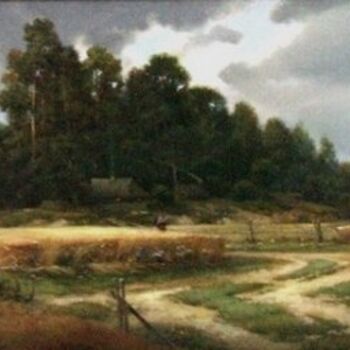 Painting titled "after rain" by Igor Konstantinov (I.GORE), Original Artwork, Oil