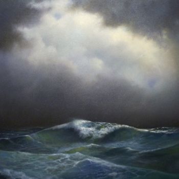 Painting titled "wind" by Igor Konstantinov (I.GORE), Original Artwork, Oil