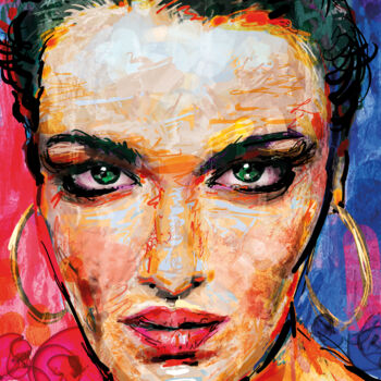 Arte digital titulada "Rachel Weisz" por Iñigo Urbina, Obra de arte original, Pintura Digital