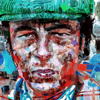 Arts numériques intitulée "Benicio del Toro" par Iñigo Urbina, Œuvre d'art originale, Peinture numérique
