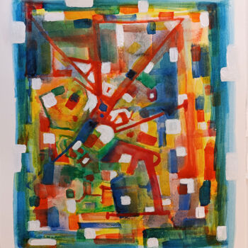 Peinture intitulée "Abstracto_11" par Iñigo Urbina, Œuvre d'art originale, Acrylique
