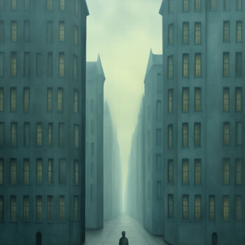 Digital Arts titled "Silence №1" by Inna Mamonova, Original Artwork, AI generated image