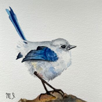 Картина под названием "Watercolor bird pai…" - Inna Martynenko, Подлинное произведение искусства, Акварель