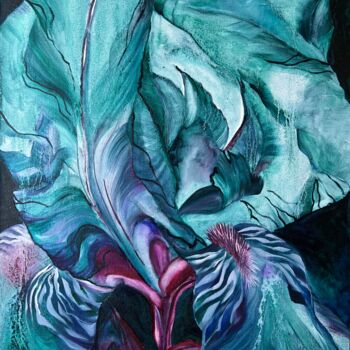 Painting titled "Emerald Prince" by Inna Sumina, Original Artwork, Oil