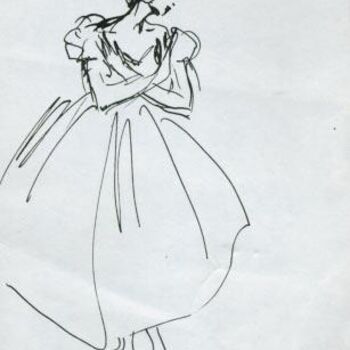 Drawing titled "Mirte- Giselle" by Inna Skliarevskaia, Original Artwork