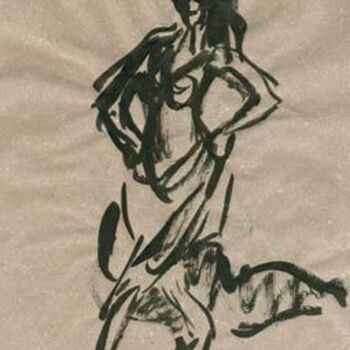 Рисунок под названием "Flamenco 7" - Inna Skliarevskaia, Подлинное произведение искусства