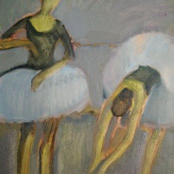 Schilderij getiteld "Deux danseuses. En…" door Inna Skliarevskaia, Origineel Kunstwerk